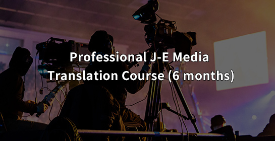 Professional J-E Visualmedia Translation Course (6 months)